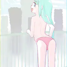 青髪の少女