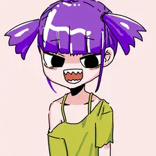 紫髪のキャラクター